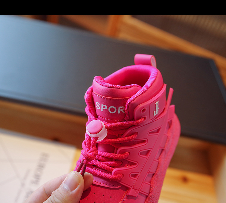 High Top Children's Sports 2023 Autumn New Boys' Casual Basketball Fashion Brand Girls' Running Shoes_voghion.com