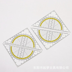 多機能高精度三角定規セット絵定規建築工程測定設計教育教師用測定器付き