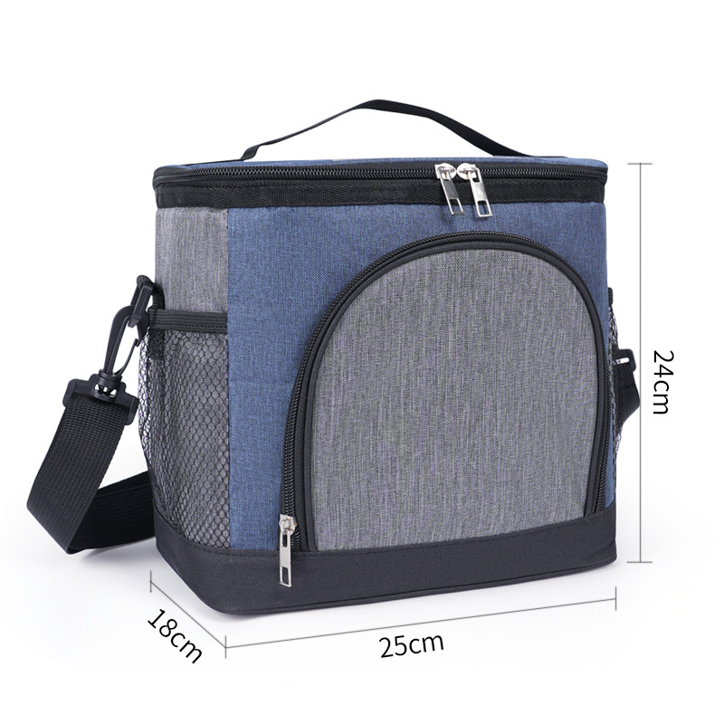 Nuevo paquete de aislamiento de color transfronterizo de gran capacidad de picnic al aire libre de hielo bolsa de almuerzo con bolsa de almuerzo de comida