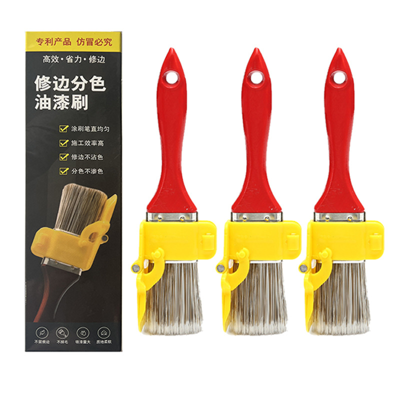 Recorte de separación de color cepillo de pintura cepillo de pared esquina recorte de pintura pared interior cepillo de esquina herramienta de decoración de pintura de látex cepillo