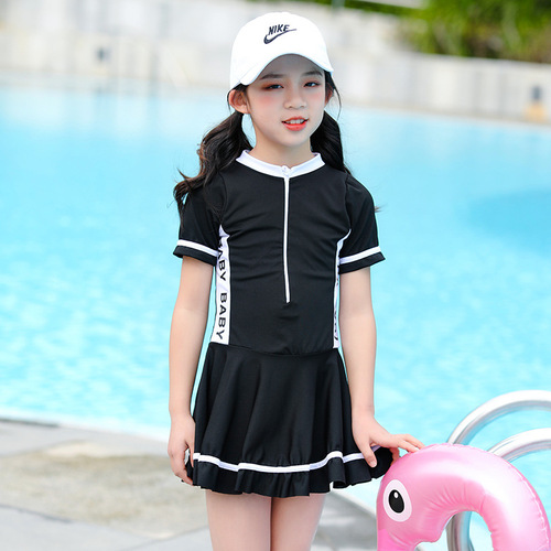 Children's Swimwear Set Professional Training Swimming Pool for Girls Aged 5-9, Stylish Swim Suits Wholesale