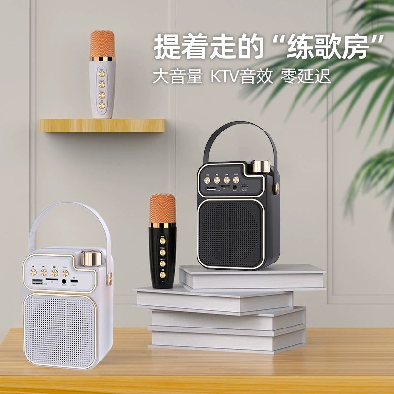 Наружная ручная поющая микрофон маленький динамик для детей национальный K песня изменение звука Bluetooth небольшая аудио фабрика оптом