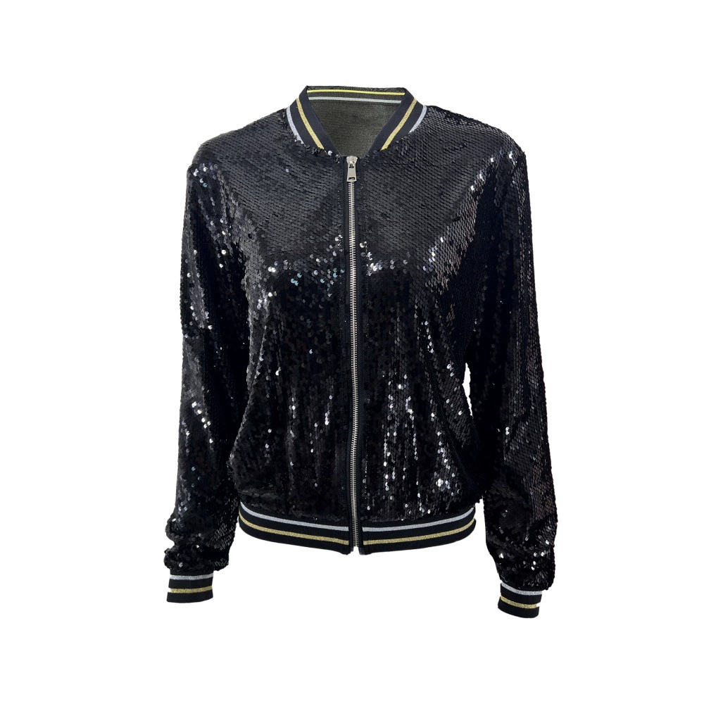 Модная короткая маникюрная sequins куртка, кардиган, (Торговля через границу), оптовый