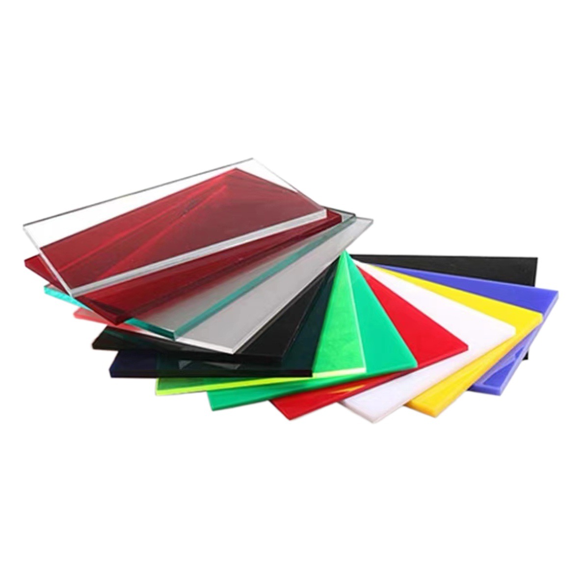 Transparent acrylic plate organic glass plate thick frosted color processing laser engraving PC endurance diffuser plate