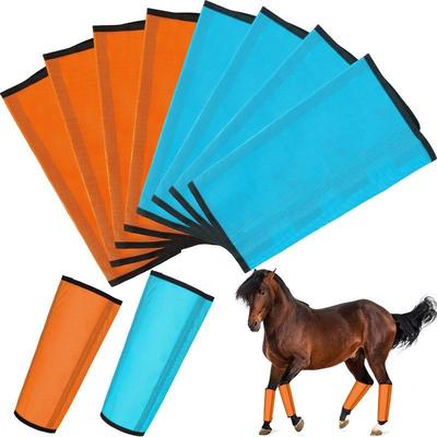 8 Pcs Mesh Fly Boots for Horse Breathable Mesh Horse Boots