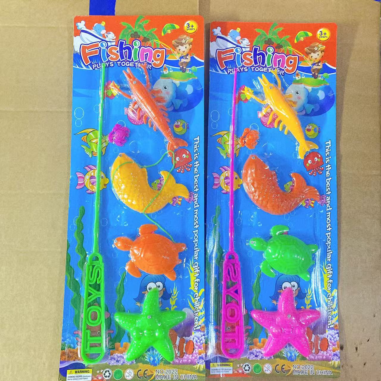 Juguetes de pesca para niños en casa pesca magnética de verano jugando en la playa de pesca de dibujos animados juguetes para niños lotes