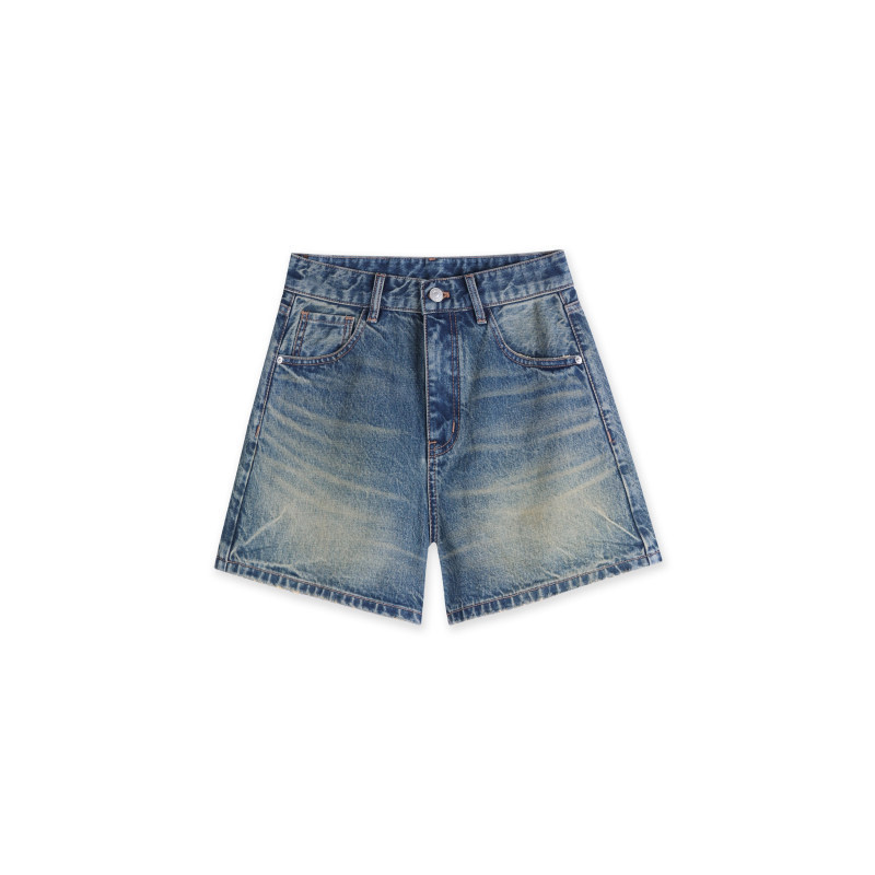 Right Grid Denim Casual Loose Three-Quarter Jeans for Women 2026 Summer Simple High-Waisted Slimming Shorts Hot Pants Right Grid Denim Casual Loose Three-Quarter Jeans for Women 2026 Summer Simple High-Waisted Slimming Shorts Hot Pants
