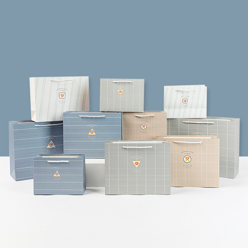 现货批发简易系列纸质购物手提袋创意白卡纸礼物礼品袋