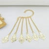 A single leaf hollow B model gold