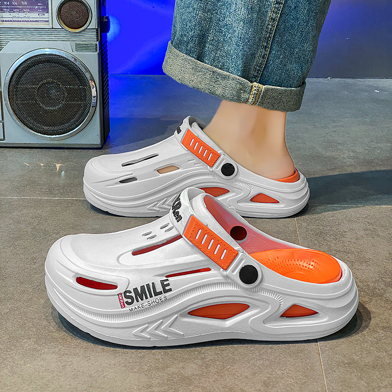 Zapatos con agujeros para hombres deportes de verano Baotou transpirable antideslizante juvenil al aire libre rafting tallas grandes sandalias de playa 4546