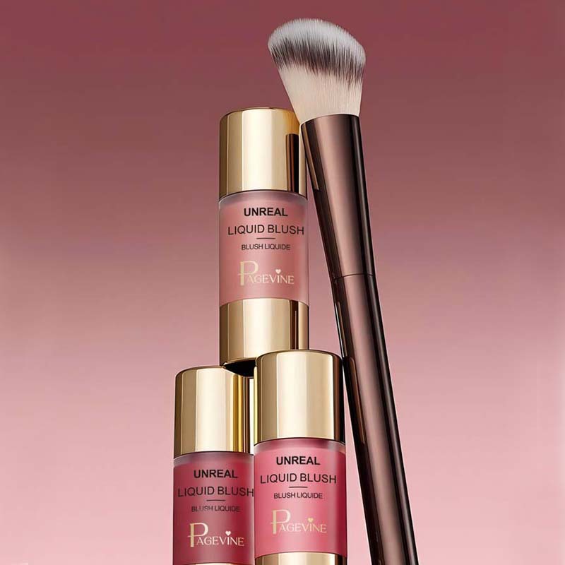 Transfronterizo PAGE VINE cosméticos blush líquido sombra de ojos para mejorar el brillo de la cara femenina color carminado comercio exterior