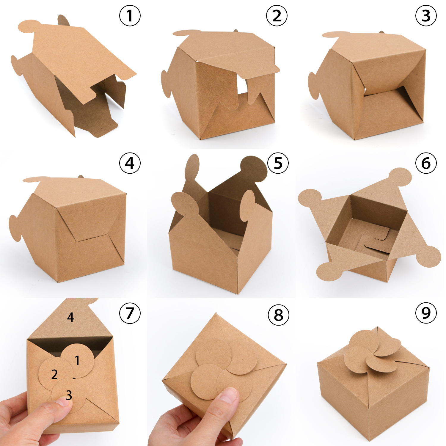 13g Weight Gift Box Event & Party Supplies 1 Piece Quantity Holiday, Wedding, Party Occasion Wedding Festival Solid Color Pattern Wedding Solid Color Paper Holiday Wedding Party Gift Box Gift Wrapping Supplies 6