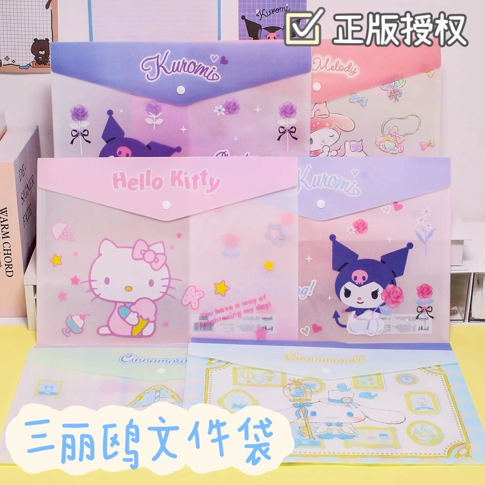 Sanrio, genuine folder, storage system for students for folders