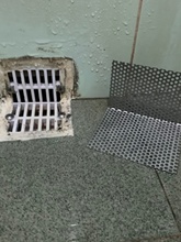 不锈钢侧排水下水道过滤网阳台排水口L型地漏网片浴室毛发防堵网