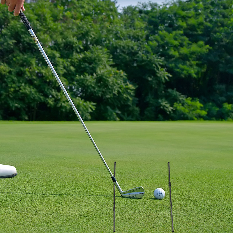 Práctica de golf indicador auxiliar palo de alineación palo de dirección triple para práctica de golf entrenamiento auxiliar