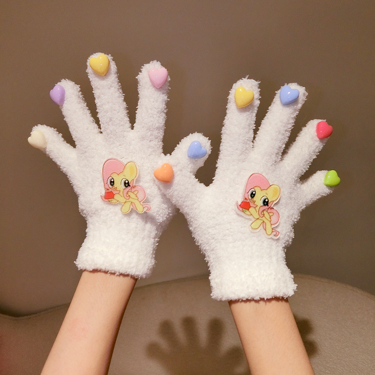 White gloves, 7-12 years, color