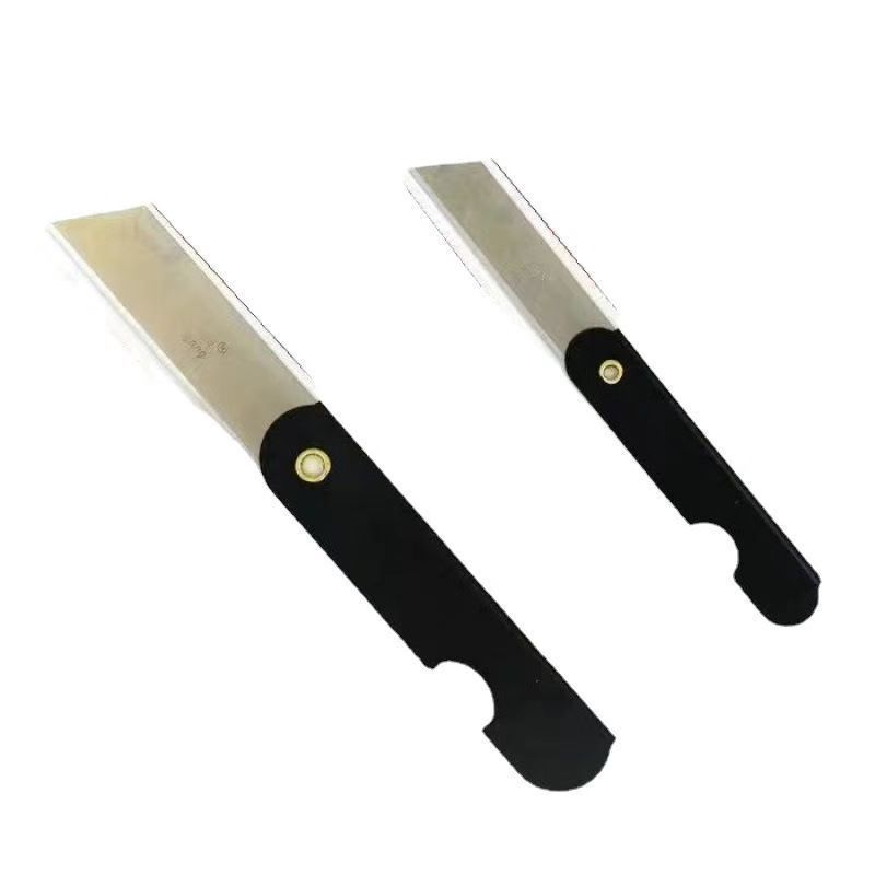 黑色铅笔刀老式铁皮小刀削笔刀多功能折叠文具刀美工刀美术生专用