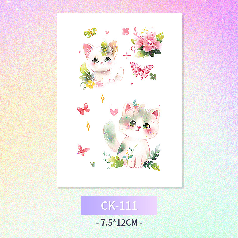 Glitter mariposa cara pegatinas tatuaje pegatinas hadas lavable impermeable de larga duración lindo unicornio ciervo Luna Estrella Planeta