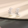 宫廷风气质波浪纹理耳骨夹
