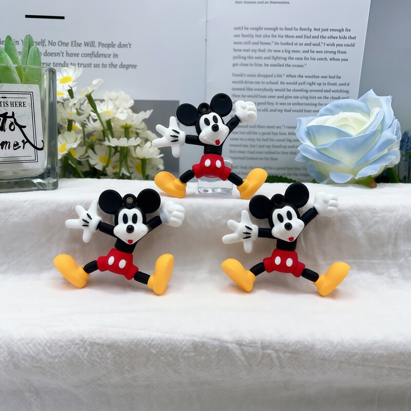 Cross-Border New Product Mickey Mouse Keychain Cartoon Mickey Doll Accessories Bag Car Decoration Clog Shoe Accessories Cross-Border New Product Mickey Mouse Keychain Cartoon Mickey Doll Accessories Bag Car Decoration Clog Shoe Accessories