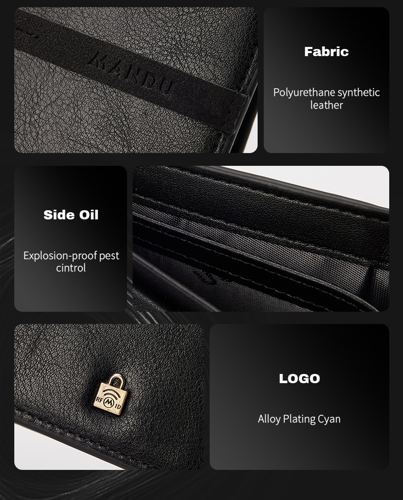 Fashionable Men's Wallet, New Arrival, Classic Short Wallet With Multiple Card Slots, Multi-function Popular Wallet_voghion.com