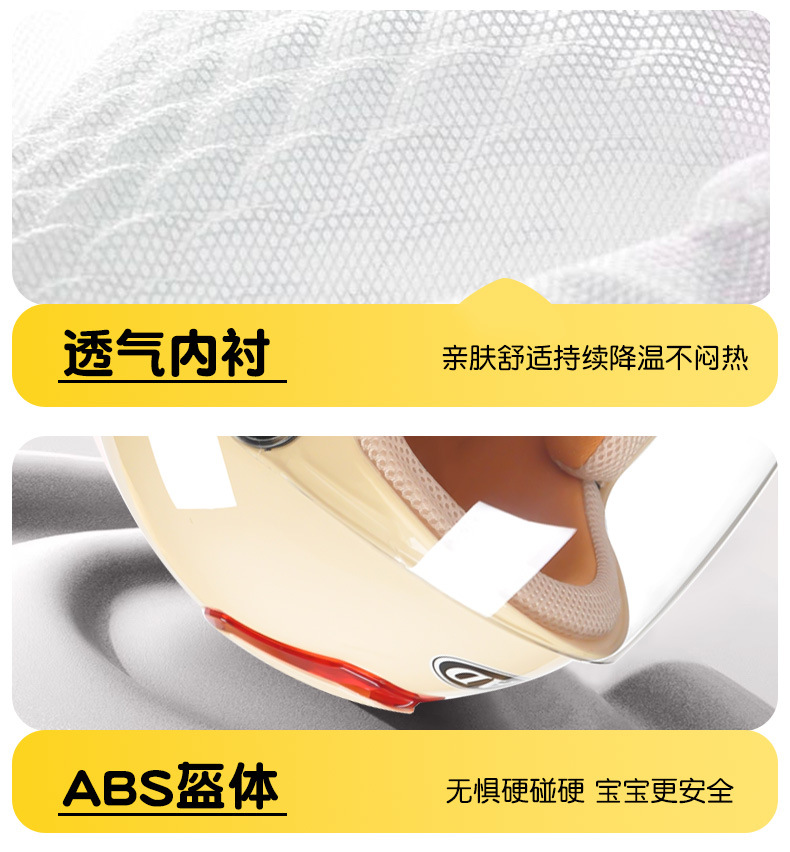 Ad Kidsren's Helmet Girls Boys Winter Warm Electric Motorcycle Kidsren Baby All Year Round 3C Certified Safety Helmet