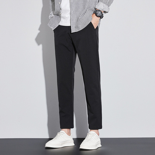 Taobao Tmall delivers spring and summer new men's casual pants with four-sided elastic all-match light business fashion pants