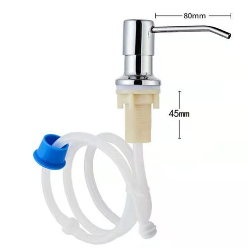 Kitchen sink soap dispenser 304 stainless steel detergent soap dispenser extension tube detergent presser