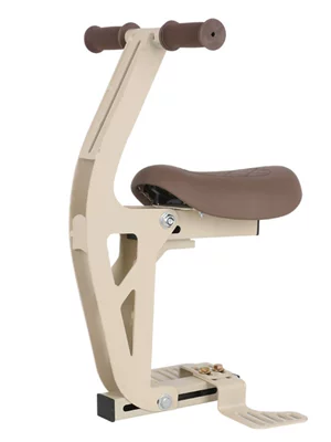 Foldable Front-Mounted Child Seat for Electric Vehicles, Aima Ya Modern Di Electric Scooter, Child Safety Seat for Kids and Babies (Electric car child seat) - beige