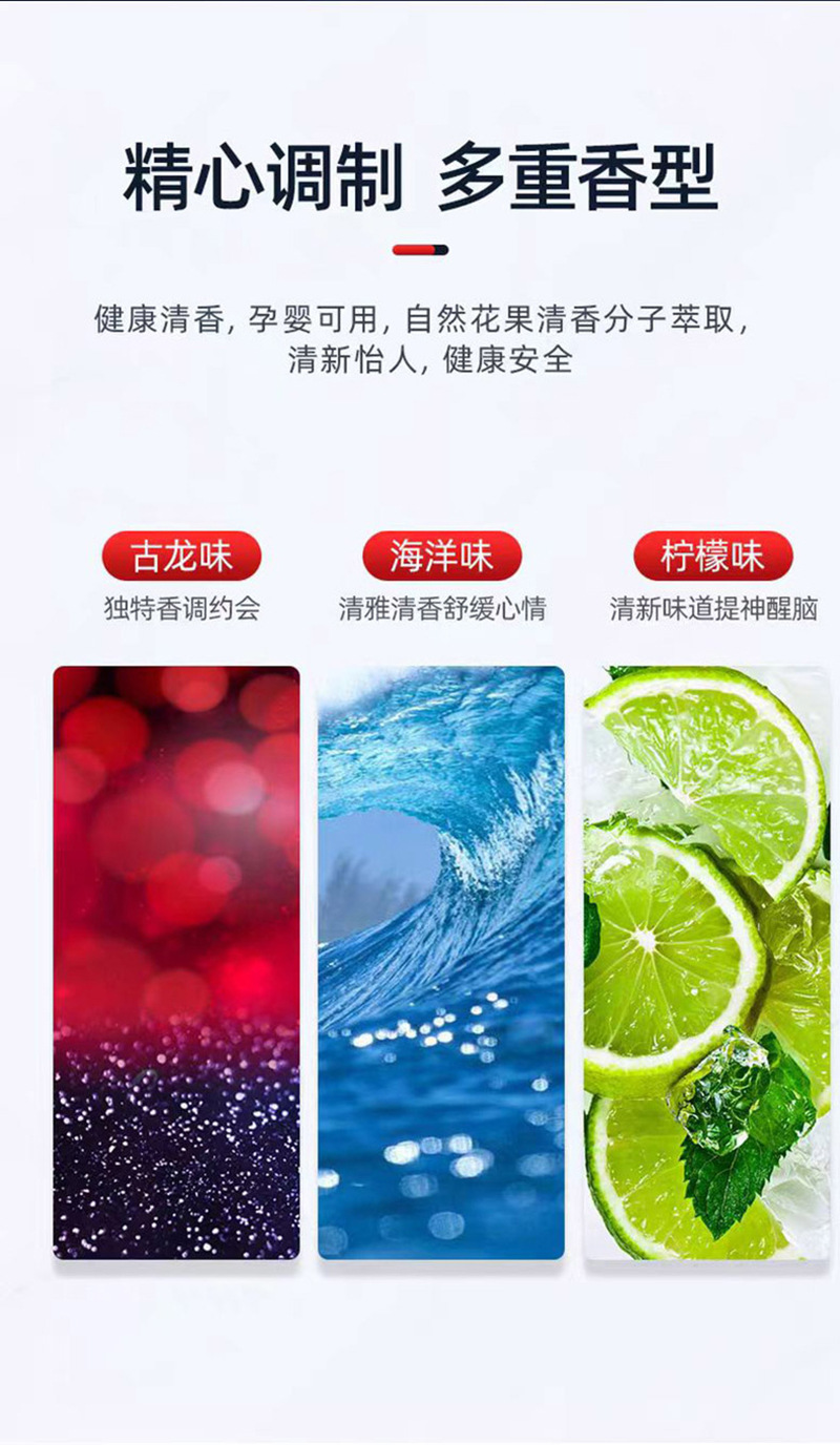 Four-In-One All-Metal Window-Breaking Safety Hammer, Temporary Parking Sign, Car Perfume, Car Phone Number Plate