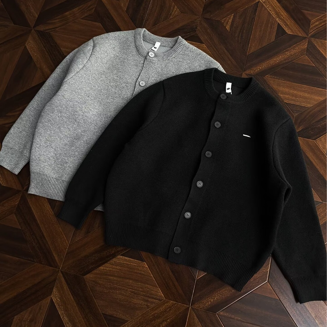 Cleanfit Korean Style Cardigan Knitwear Men's Autum Relaxed Lazy Style Knitted Knitwear Thick Needle Couple Jacket