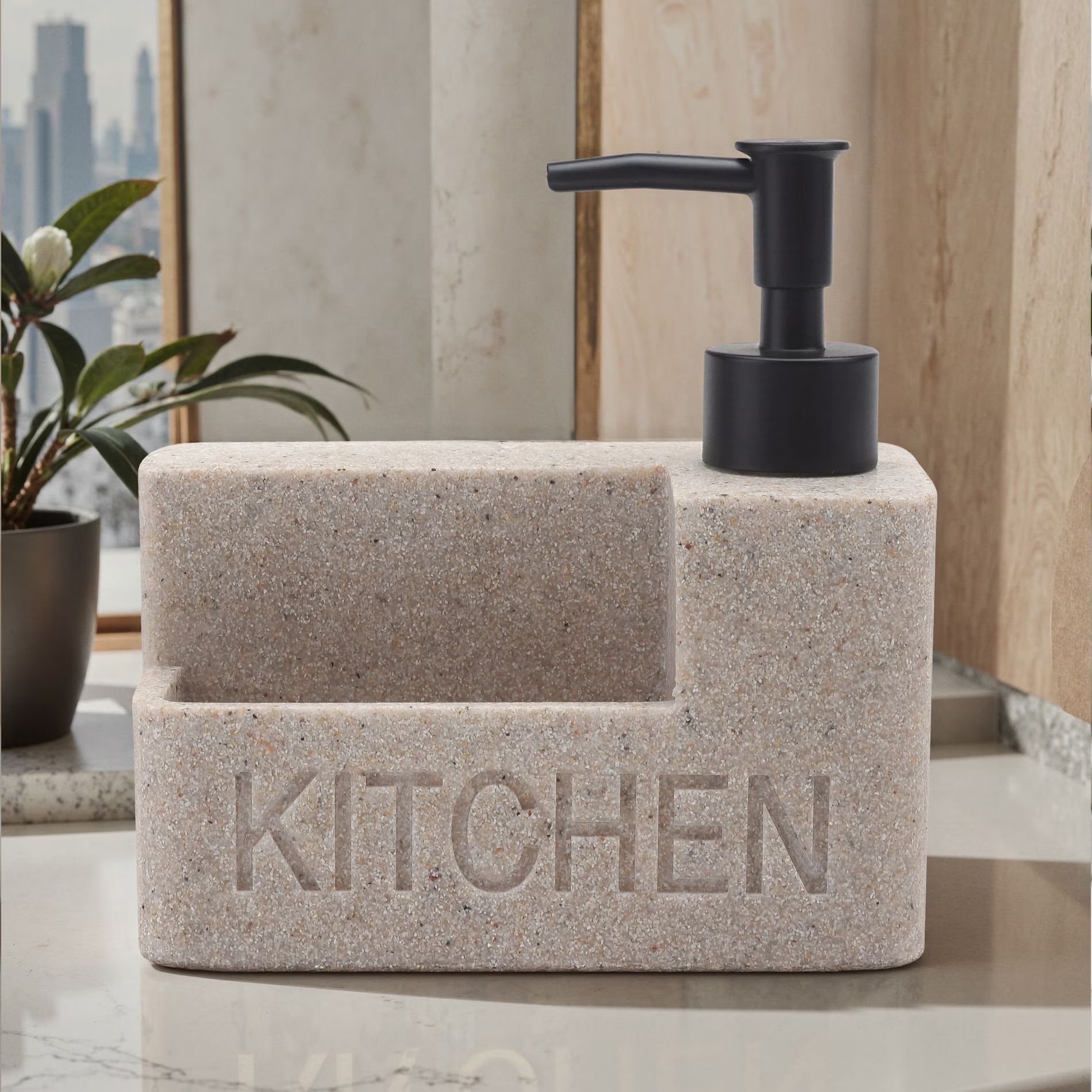 Fábrica directa modelo sala de paquete blando con botella de detergente de resina de viento nórdico loción corporal desinfectante de manos presión botella vacía