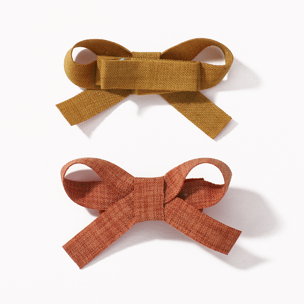 4g Weight Hair Clip Hair Accessories Type Mixed Quantity Holiday, Daily Occasion Alloy Material Bow Knot Pattern Girl'S Gender Simple Style, Classic Style Style Girl'S Simple Style Classic Style Bow Knot Alloy Hair Clip 2