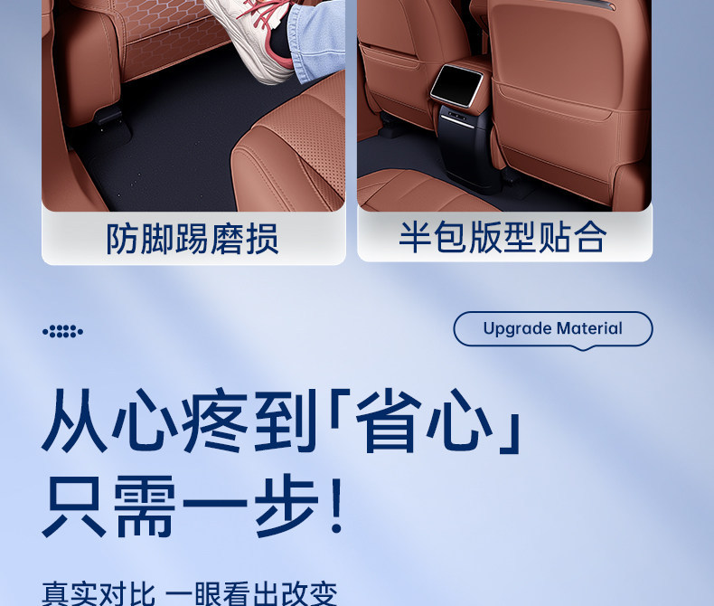 Suitable for Tiggo 9X Seat Anti-Kick Pads, Rear Seat Backrest Protection, Car Interior Modification Accessories, and Complete Set of Supplies