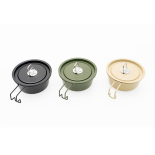 Outdoor 350ML Snow Bowl Lightweight Aluminum Alloy Bowl with Cover Outdoor Portable Picnic Tableware Camping Cookware Supplies