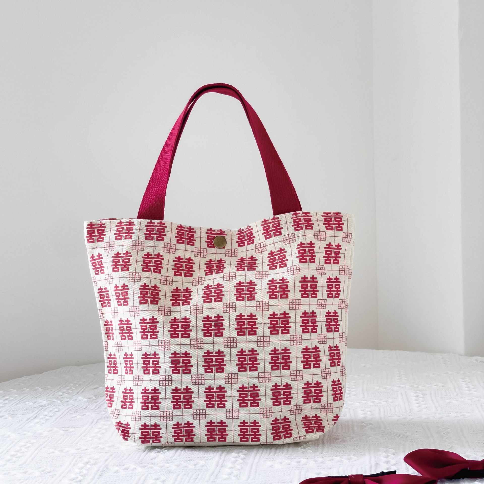 가로 버전 - 빨간색 안녕(버클 스탬프로 양면), 가로 버전 - 27*22*10---세로 버전 - 25*27*10