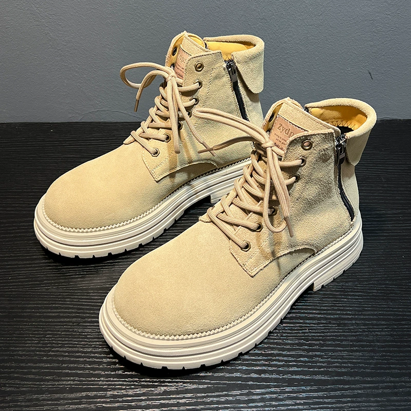 2024 новые мужские ботинки Мартин сапоги черный высокий британский стиль