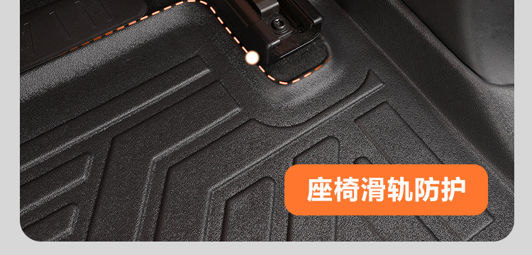 Suitable for the interior modification of the HarmonyOS Smart Travel AITO M8, 5/6-seater front two rows with threshold covers, TPE car floor mat accessories