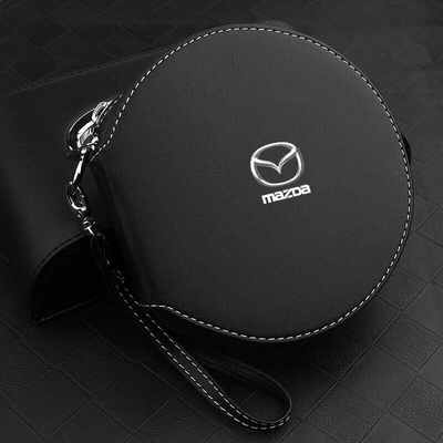 Multimediya və saxlama aksesuarları, Bag, Car Disc Storage Bag - mazda-round-cd-bag-silk-screen-logo-style