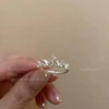 Кольцо-бабочка с фианитами