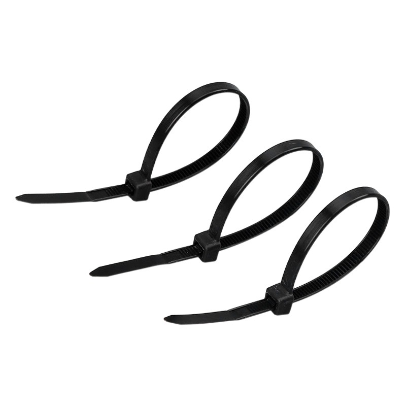 Ventas directas de fábrica 100 paquete exportación respetuoso con el medio ambiente estándar nacional de nylon de cierre automático correa de plástico fácil de tirar del alambre del lazo