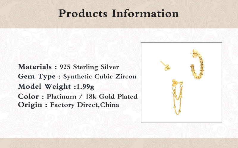 4g Weight 925 Sterling Silver Ear Needle Material 18K Gold Plated Plating Material Drop Earrings, Earrings, Ear Studs Classification 1 Set Quantity Date, Tea Party Occasion Copper Material Geometric Pattern All Seasons Season Women's Gender Elegant, Shiny Style 1 Set Elegant Shiny Geometric Copper 18K Gold Plated Drop Earrings Earrings Ear Studs 2