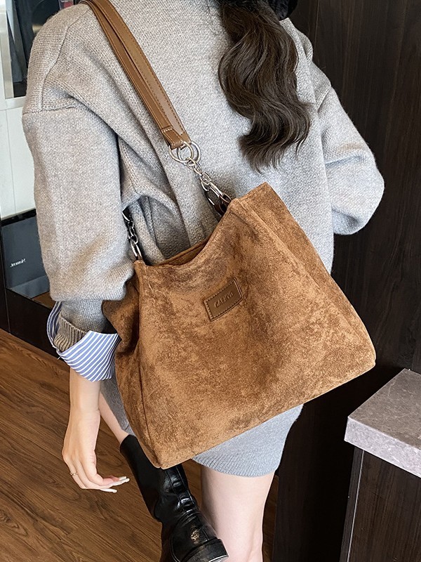 高级感大包包女2025新款复古轻奢时尚单肩包大容量通勤百搭托特包|undefined
