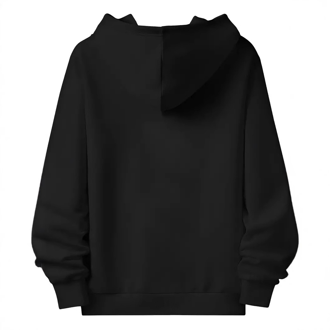 Nueva ropa de calle de alta calidad para hombres, suéter deportivo al aire libre suave de algodón de moda con estampado gráfico