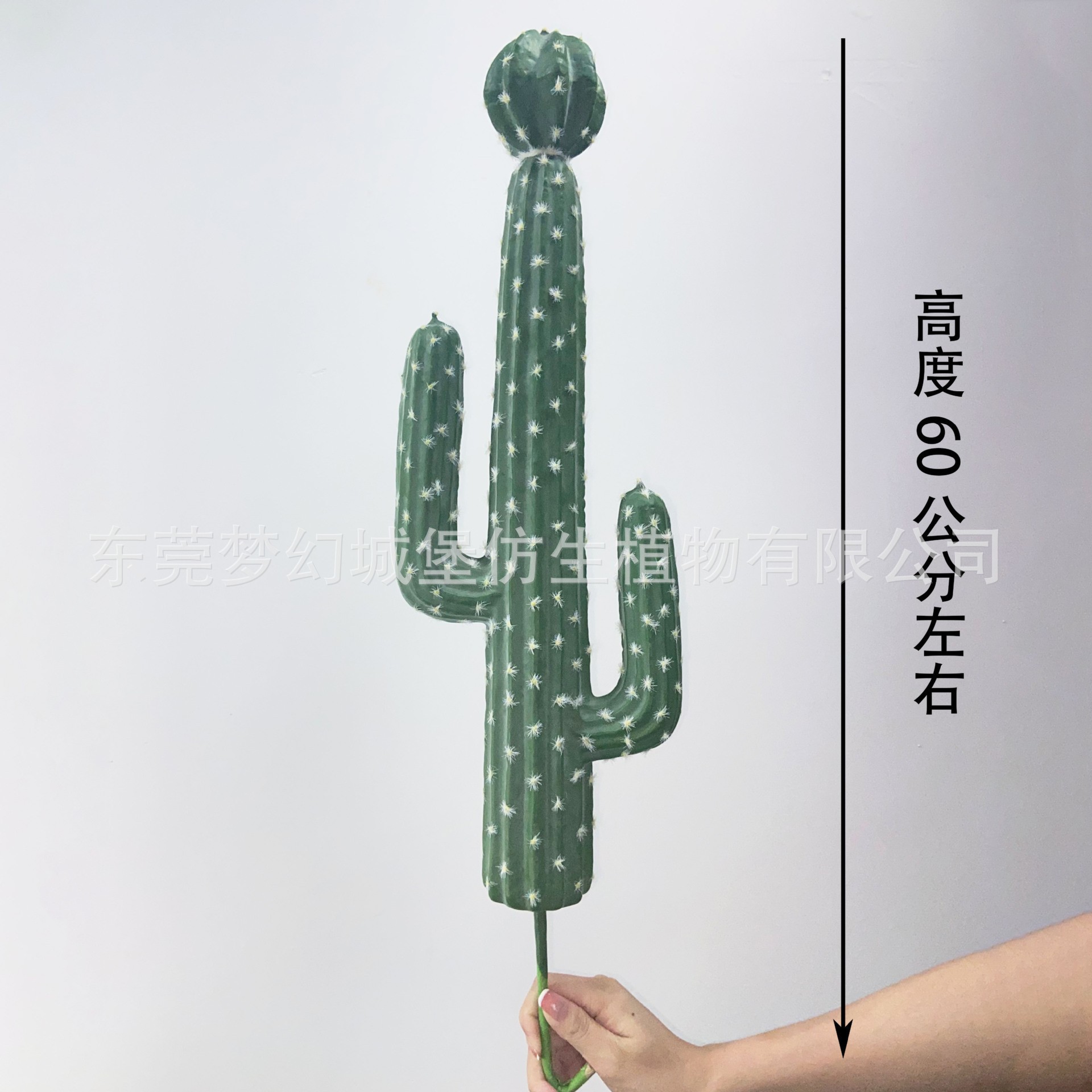 Simulación nórdica Planta verde Pilar de hadas Cactus grande piso interior sala de estar ropa tienda decoración de ventana