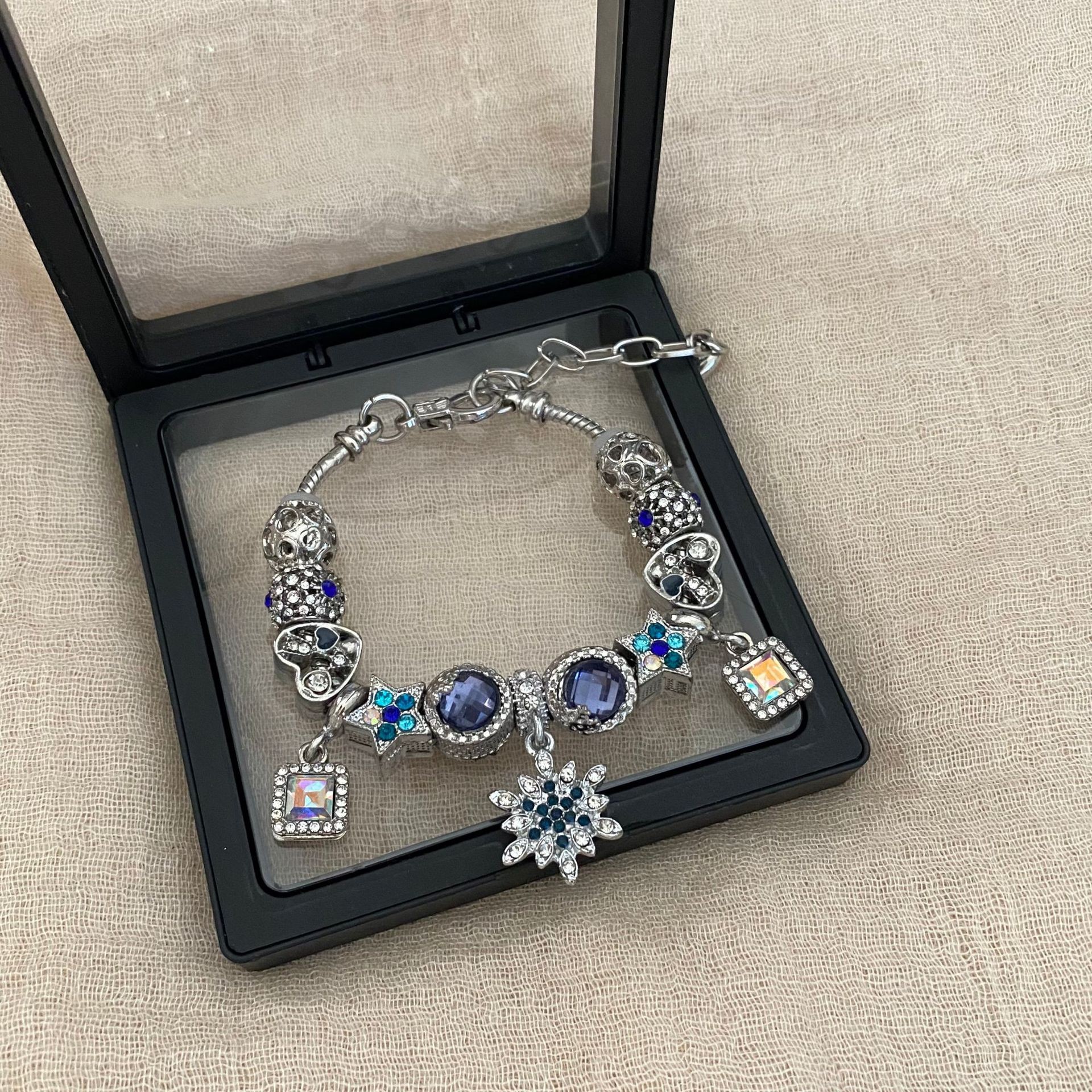 Starry fairy tale ice flower bracelet (lobster clasp)