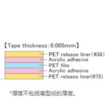 日东5600双面胶 日东| 5μm 超薄聚酯双面胶带 No.5600超薄双面胶