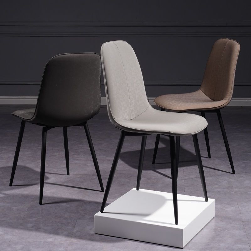 Sillas de comedor domésticas nórdicas lujosas sillas de respaldo de hierro forjado modernas y simples para negociar mesas de escritorio sillas de comedor sillas de ocio