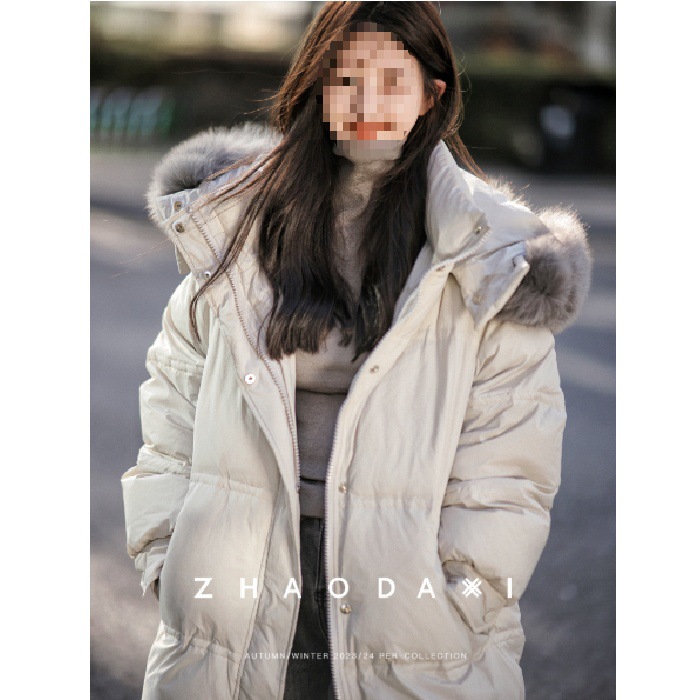 官图大喜***2025新款大码棉服韩版纯色淑女中长款现货款