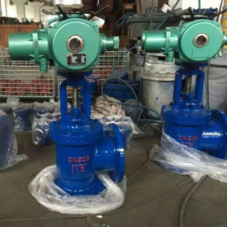 J944X 电动角式排泥阀 J944X-16C 电动法兰角式流通截止阀 DN125